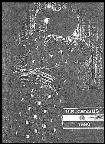 Mrs. Louise Hunter Hugs B. Steffens from the U.S Census